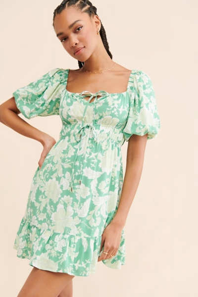 knee length dresses for ladies Felicia Yellow Mini Dress