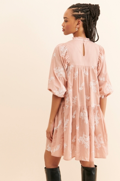 clementine embroidered collared mini dress MARINA main image 1