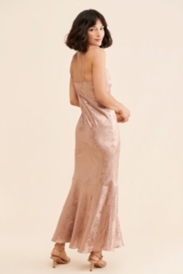 Riu Monogram jacquard nosleeve dress セット Long-Sleeve V-Neck Jacquard Maxi Dress | Nuuly