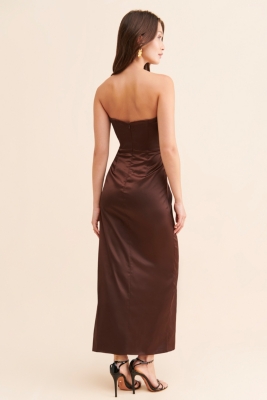 Everlasting Satin Midi Dress