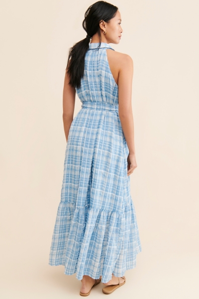 Sleeveless Plaid Maxi Dress | Nuuly