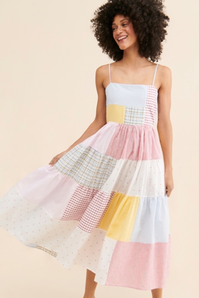 fall patchwork dress Quiltwork Layla Tank Dress main image 1