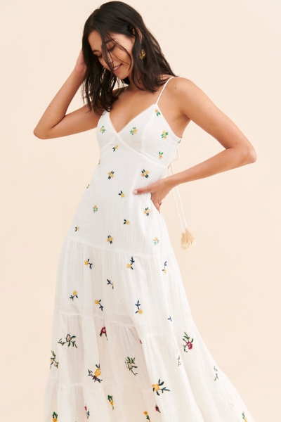 Hibiscus Tiered Maxi Dress | Nuuly