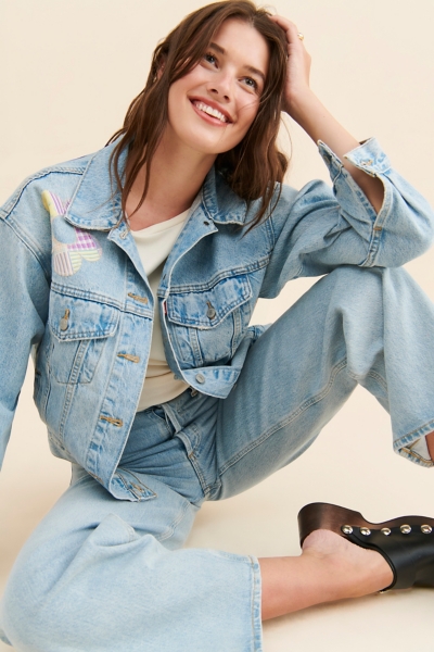 90's Fresh As A Daisy Trucker Jacket | Nuuly