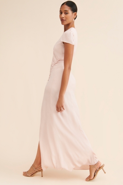 chinese dress ladies Ivory Button Front Maxi Dress - All Dresses
