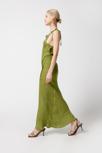 margo satin maxi dress urban outfitters Margo Satin Maxi Dress