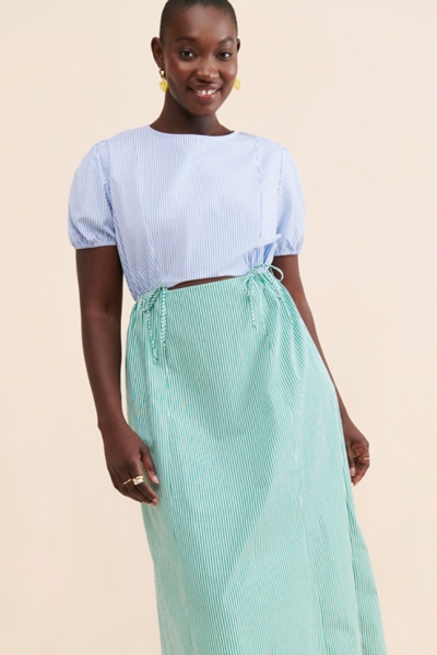 Luna Striped Midi Dress | Nuuly