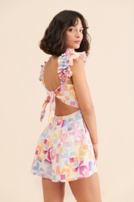 Nicolette Printed Romper