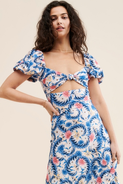 3 dots maxi dress Polka Dot Maxi Dress-Blue