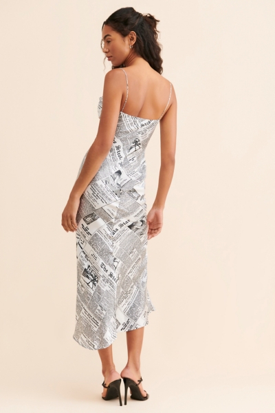 Capri Silk Newspaper Dress | Nuuly