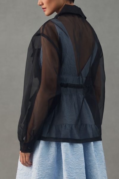 専用　enof sheer shirt jacket black Sheer Shirt Jacket | Nuuly