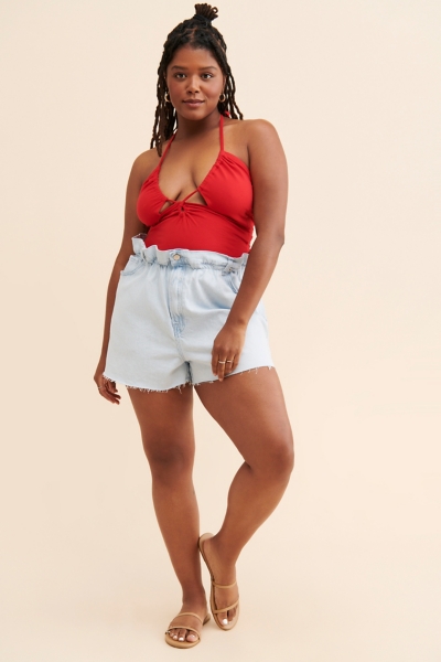 Paperbag Cutoff Shorts | Nuuly