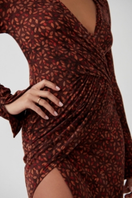 Shayla Wrap Midi Dress | Nuuly