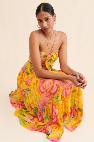 Macaw Bloom Maxi Dress