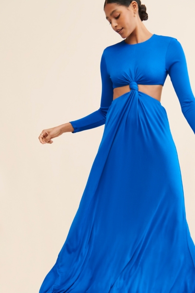 Knotted Cut-Out Maxi Dress | Nuuly