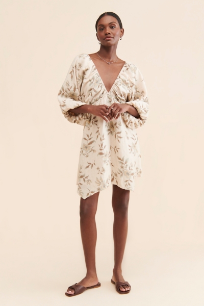 open lace back dress Mariza Mini Dress White main image 1