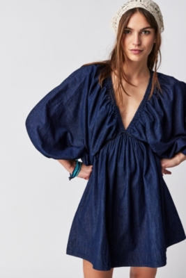 Portia Denim Mini Dress | Nuuly