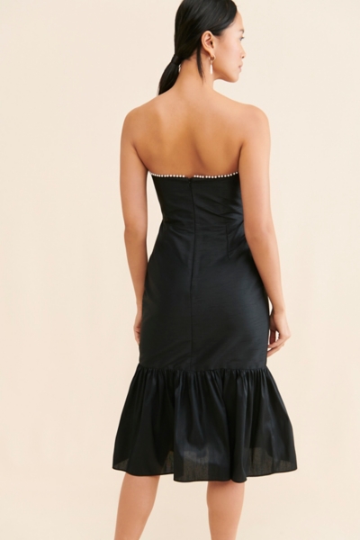 knee length dresses for ladies Petal and Pup Women's Yulia Pearl Midi Dress