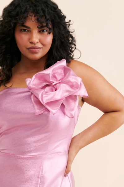 Metallic Bow Mini Dress | Nuuly