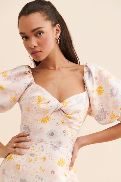 Floral Jacquard Dress | Nuuly