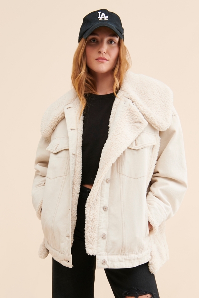 Holly Cozy Oversized Denim Jacket | Nuuly