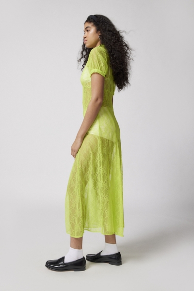 Connie Sheer Lace Midi Dress | Nuuly