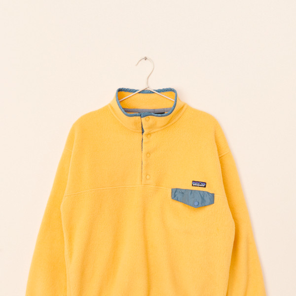 Vintage Patagonia Yellow Fleece Pullover | Nuuly Rent