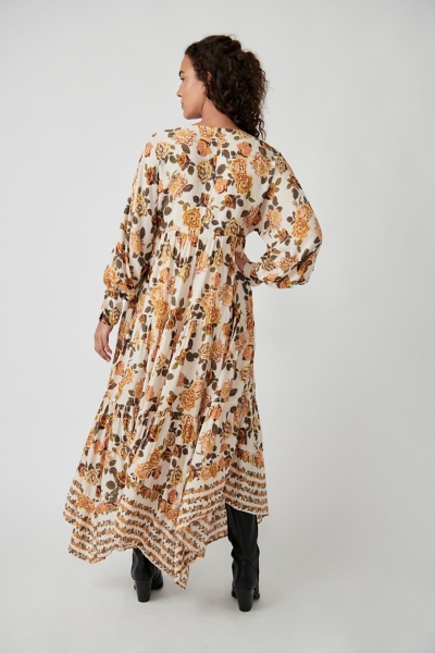 knee length dresses for ladies Rows of Roses Maxi Dress // Free People *XS-XL* | Women's Clothing main image 1
