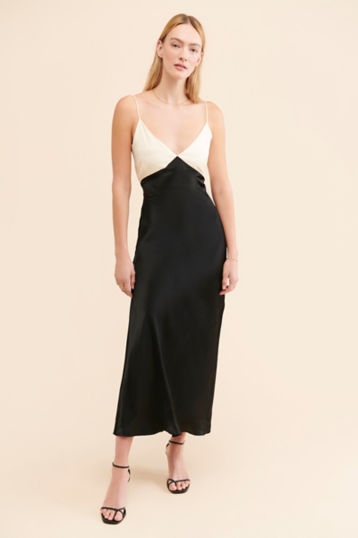 festival rose slip dress Paneled Slip Dress in Rose Cloud by Michelle Jonas – Haven main image 1