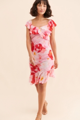 Rose print dress new arrivals