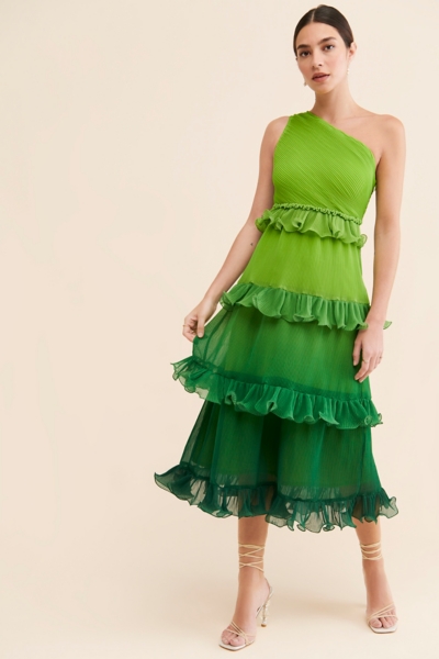 Tiered Ombre Midi Dress | Nuuly