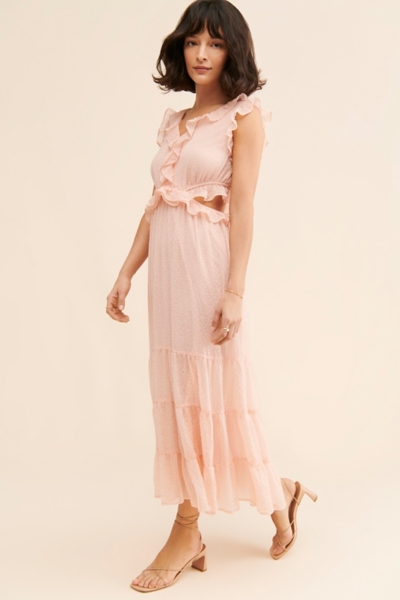 shirred dress Kimora Square Neck Shirred Dress main image 0