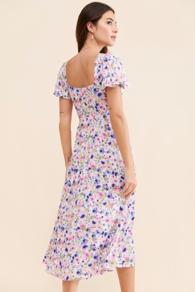 knee length dresses for ladies ASTR The Label Lace Bustier Midi Dress  Lee & Me Boutique