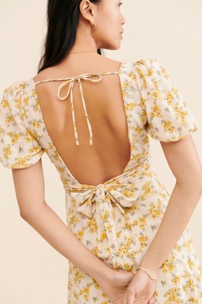 Twist Bust Tie Back Dress | Nuuly