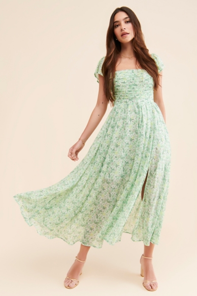 knee length dresses for ladies Baltic Born Womens Luisa Midi Dress | Off White main image 0