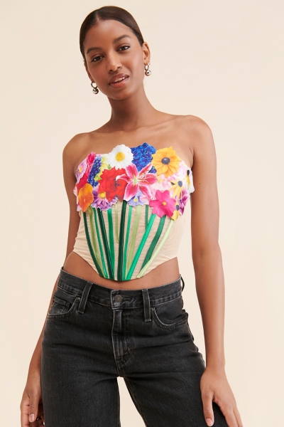 Bouquet Corset Top | Nuuly