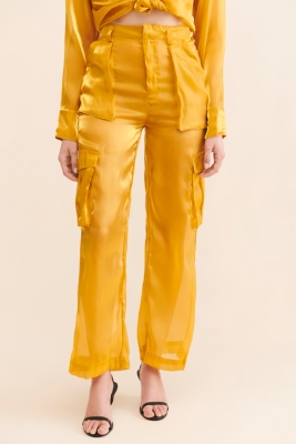 Saskia Cargo Sheer Pants | Nuuly