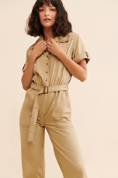Foxglove Embroidered Coveralls | Nuuly