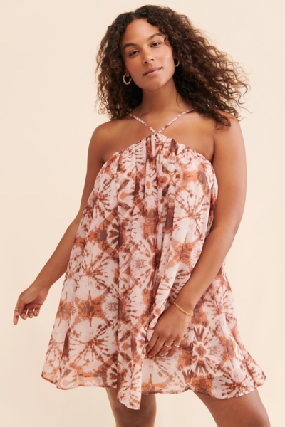 Halter Printed Mini Dress | Nuuly