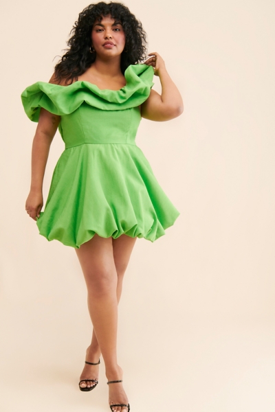 green emerald velvet dress 100% Cotton Green Midi Dress - All Dresses main image 1