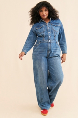 【タグ付き新品】DENIM ALL IN ONE２/FREE size Denim Baggy Coveralls | Nuuly