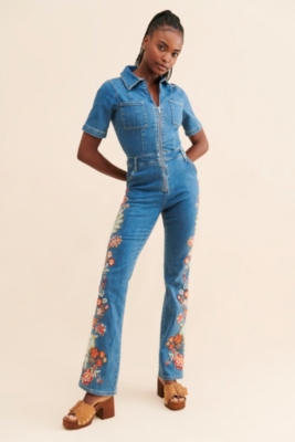 Talullah Embroidered Coveralls | Nuuly