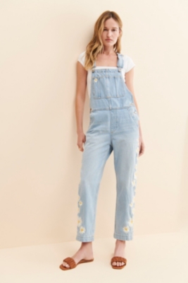 Daisy Embroidered Overalls Nuuly