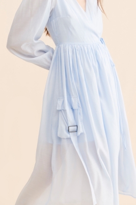 Kenna Cargo Wrap Dress | Nuuly
