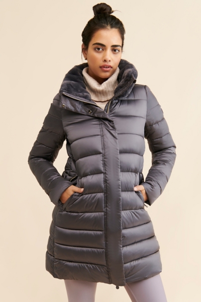 Dalea Faux Fur Collar Puffer Jacket | Nuuly