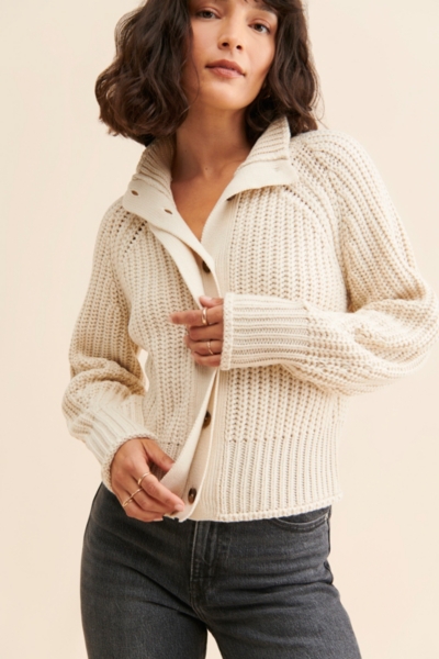 Placket Knit Cardigan | Nuuly