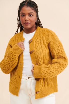 新品　toggle button knit cardigan KREATE Toggle Button Knit Cardigan