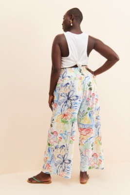 Smocked Waist Printed Pants | Nuuly