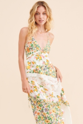 Rosalyn paneled maxi dress sales