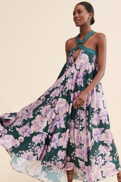 chinese dress ladies Arabella Chiffon Backless Maxi Dress main image 1
